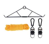 Set di grucce combinate per cervi, set di sollevamento, 25,4 x 12,5 x 5,24 pollici, con puleggia di alce con gambrel, set da caccia da appendere per macellaio di cervi accessor