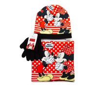Set di guanti da camino cappello DISNEY MINNIE MOUSE per una ragazza rosso