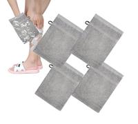 Set di guanti da doccia - 4 pezzi di cotone corpo corpo viso morbido materiale Brepwant con torta sospesa, pelle - Absassino, assorbente, adatto per adulti da viaggio
