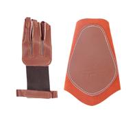 Set di guanti da tiro con l'arco e protezione per il braccio da tiro con l'arco,