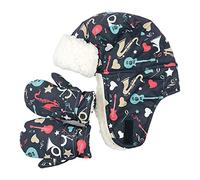 Set di guanti invernali caldi per bambini per giocare sulla neve e costruire un pupazzo di neve per imparare a sciare guanti caldi per ragazze e bambini, Musica., L