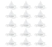 Set di guarnizioni a cono per vasi da fiori, 15 pezzi, per un migliore drenaggio e supporto delle radici (centrale)