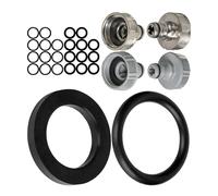 Set di guarnizioni di ricambio, 24 pezzi, per parti dell'impianto da giardino G 3/4" pollici, compatibile con Gardena 26,5 mm, 15280, 18201, 18241, 2801, 938, silicone, O-ring con Ø 22,3 x 17