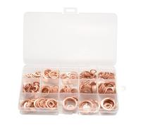 Set di guarnizioni e rondelle in rame assortite professionali da 280 pezzi