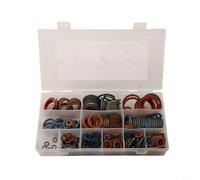 Set di guarnizioni O-Ring in gomma siliconica da 100 o 245 pezzi, kit assortito di rondelle di tenuta M6-M30 per riparazioni idrauliche di rubinetti automobilistici con scatola portaoggetti (245 pezzi
