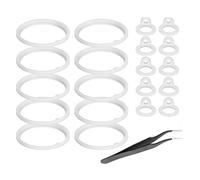 Set di guarnizioni per bottiglie d'acqua da 21 pezzi, in silicone, accessori di ricambio adatti per coperchio del beccuccio che garantiscono anelli di tenuta in silicone per uso alimentare a prova di