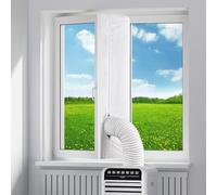 Set di guarnizioni per finestre, 400 cm, per climatizzatori mobili, a risparmio energetico, per il fissaggio a finestre, condizionatori d'aria e asciugatrici, asciugatrici mobili, bianco, senza fori