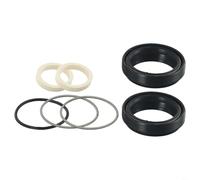 Set di guarnizioni per forcella della bicicletta, 30-40 mm, Fox per Rockshox per Manitou per Suntour, kit di riparazione con tappo antipolvere e spugna per mountain bike MTB, colore nero (35 x 45 mm)