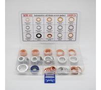 Set di guarnizioni per viti di scarico dell'olio, in rame, 105 pezzi, per | 105 pezzi, per m10 dimensioni standard, tenuta affidabile, rame resistente, facile da montare