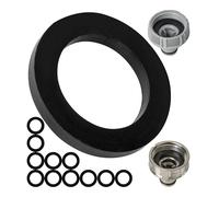 Set di guarnizioni piatte di ricambio, 12 pezzi, per parti dell'impianto da giardino G 1" inch, compatibile con Gardena 33,3 mm, 2802, 18202, 18242, 940, in silicone, Ø 30 x 20 mm