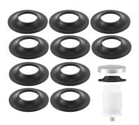 Set di guarnizioni premium per vasca da bagno con punta a punta, tappi di scarico per vasca da bagno, confezione da 10 guarnizioni di ricambio in gomma per montaggio standard di scarico