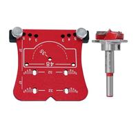 Set di guida per trapano nel modello per fori per la casa: strumento di montaggio della cerniera della porta 'armadio da 35 mm, aprifori in lega di alluminio preciso, punta durade