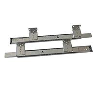 Set di Guide con Cuscinetti a Sfere e Regolazione in Altezza per Cassetto/Ripiano Porta-Tastiera (450 mm)