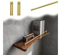 Set di guide decorative in alluminio per mensole e armadietti, con mandrini, 58,4 cm