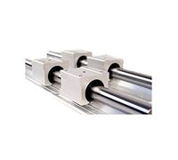 Set di guide di taglio lineari, 2 pezzi SBR16/20/25/30 Guida lineare 1200-1500 mm 4 pezzi Cursore antipolvere(Sbr16luu Dustproof,1350mm)