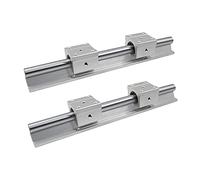Set di guide di taglio lineari, Guida lineare SBR12 SBR16 SBR20 300-1600 mm 2 guide 4 blocchi(Sbr20,1000mm)