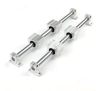 Set di guide di taglio lineari, Supporto scorrevole for guida lineare con 2 alberi lineari da 100-1150 mm e 4 cuscinetti multipli for CNC fai da te