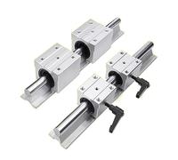 Set di guide lineari da 2 pezzi SBR20 Guida lineare 200mm-1500mm con blocchi 4 SBR16UU Movimento fluido for parte CNC Cuscinetto scorrevole(450mm)