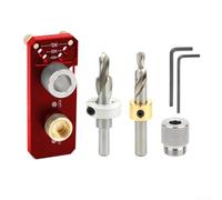 Set di guide per trapano in alluminio per foratura di precisione con punte M6/M8 e boccola da 10 mm, compatibile con serie 20/30/40, chiavi incluse -