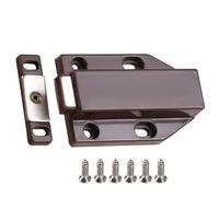 Set di hardware per armadi a rilascio a pressione, 4 punti di montaggio a vite, finitura non erosione, si chiude per una porta liscia Funzionalità senza maniglia per aprire la porta dell'armadio