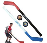 Set di Hockey per Bambini, Set di Hockey per Bambini Che Allena da Terra i Si attaccano con 2 Palline per e Ragazze Esterni al Coperto, Rosso Blu