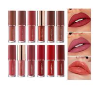 Set Di | Il Kit per Trucco Labbra a Lunga Durata da 12 Pezzi,Set Di Trucco Per Labbra Con Rossetto Liquido Opaco - per i Viaggi la Scena gli Appuntamenti le Riunioni le Vacanze