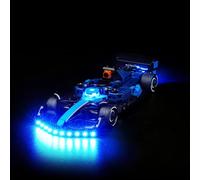 Set di illuminazione a LED per Lego Williams Racing FW46 F1 Racing Car, kit di illuminazione decorativa creativo, regalo per gli appassionati di moto e auto da corsa 77249 (nessun modello, solo set di