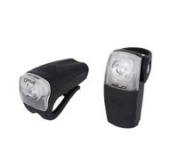 Set di illuminazione per bicicletta a led XLC 16 (x2) Blanc