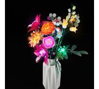 Set di illuminazione per Lego Pretty Pink Flower Bouquet Botanical Collection 10342 Blocchi da costruzione senza set di blocchi