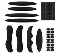 Set di Imbottitura Casco Bici,Imbottiture per Elmetti Schiuma per Imbottitura per Casco,Casco in Spugna Uso Sostitutivo,Accessori per la Protezione Del Casco per Moto da Bici-Nero