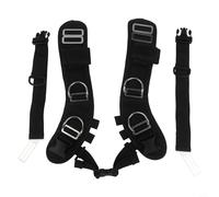 Set di imbracatura regolabile per immersioni subacquee - ultraleggero per backplane BCD con spalline in neoprene, struttura in acciaio inossidabile e nylon