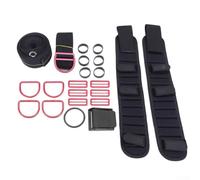 Set di imbracature regolabili per immersioni subacquee BCD - Spalline in neoprene, design a prova di mare in acciaio inossidabile e nylon, con fissaggio in gomma R(rosa)
