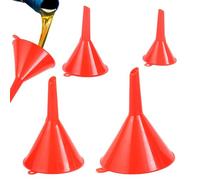 Set di imbuti da cucina, imbuti di olio, Imbuto di cambio dell'olio rosso 4X per l'automotive, imbuto di cucina strumento imbuto olio auto, imbuto di olio motore riutilizzabile pa