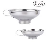 Set di imbuti in acciaio inox, imbuto per conserve a bocca larga con manico per un facile utilizzo, trasferisce liquidi e solidi senza sforzo tra