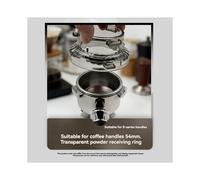 Set di Imbuto Dosatore da 54 mm e Pannello A Rete Magnetica per Accessori Della Macchina da Caffè Espresso per Barista Serie 8