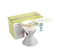 Set di imbuto multifunzione | Set di imbuto multifunzione con base di supporto, filtro rimovibile, separatore per uova, base di stoccaggio, adatto per tutti i tipi di liquidi, cibi