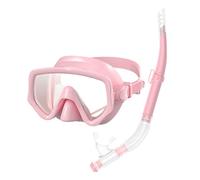 Set di immersioni in silicone a tenuta stagna con boccagli asciutti pieghevoli Cinghie regolabili per la testa per nuoto Snorkeling Attività Snorkel Dry Set di occhiali da immersione