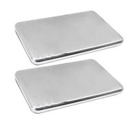Set Di Impacchi Di Ghiaccio Riutilizzabili - 2 Pezzi In Acciaio Inossidabile Antiruggine, Congelatore Dal Design Sottile E, Inserti Per Borsa Da Pranzo A Raffreddamento Rapido, Dischi R