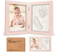 Set di impronte di mani e piedi per neonati - Regali per neonati femmine e maschi - Set di impronte personalizzate dei piedi del bambino, Kit impronta della mano per neonati (Ash Wood)