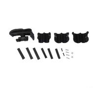 Set di impugnature regolabili per trombone per protezione e comfort con boccole, viti, spessori per strumenti in ottone, materiale PP nero, parti pratiche per la cura dei musicisti che riducono