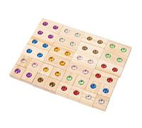Set di in legno - Cubo arcobaleno colorato e giocattoli a acrilici | Implamando il gioco della torre per sviluppare la destrezza delle mani, l'assemblaggio del gioco educativo fissato
