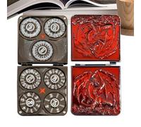 Set di in metallo - custodia magnetica con del drago | Ruolo notturno per la serata Night Birthday Friends Hogar Family Office Adulti Fun Party Weekends
