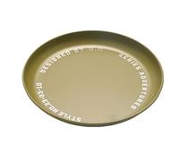 Set di in metallo, per esterni, 17,5 x 1,7 cm, stoviglie lisce e portatili, sicure e riutilizzabili, per mangiare durante cena, campeggio, viaggi, snack e