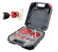 Set di in PVC, utensili da taglio in acciaio, per l'installazione dei tubi, 6 pezzi, per attacco esagonale, irrigazione industriale, pulizia dei gas di scarico