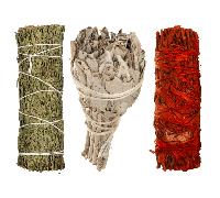 Set di incensi Bilovit: Salvia Bianca + Cedro + Sangue di Drago