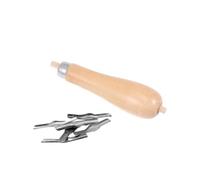 Set di Incisione Legno Professionale 5 Testine, Carving Set | Maniglie Legno, Set Professionali per Trinciante e Carving Block Cutters, Back To School Party