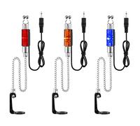 Set di indicatori LED per pesca alla carpa, 3/4 bobine con jack da 2,5 mm, allarme staccabile, accessori per canna da pesca portatile per una migliore esperienza di pesca