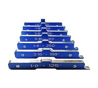 Set di Indicatori, Set di blocchetti misurazione da 7 pezzi, set indicatori altezza in lega alluminio, barre installazione, impostazione della tabella del router precisione, blocco prova