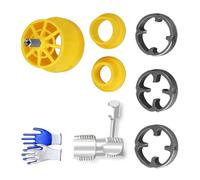 Set di infila tubi con filiera rotonda per filettatura idraulica manuale per riparazione industriale Kit di filettatura per tubi