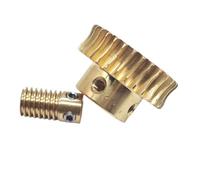 Set di ingranaggi a vite senza fine in rame da 0,5 M e 50 T, foro da 6 mm, rapporto 50:1, diverse dimensioni del foro dell'asta(3mm bore rod)